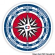 ROSA DEI VENTI ADESIVO