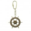PORTACHIAVE TIMONE IN LEGNO/OTTONE